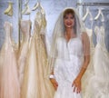 Vladimir Luxuria dressing as a bride Royalty Free Stock Photo